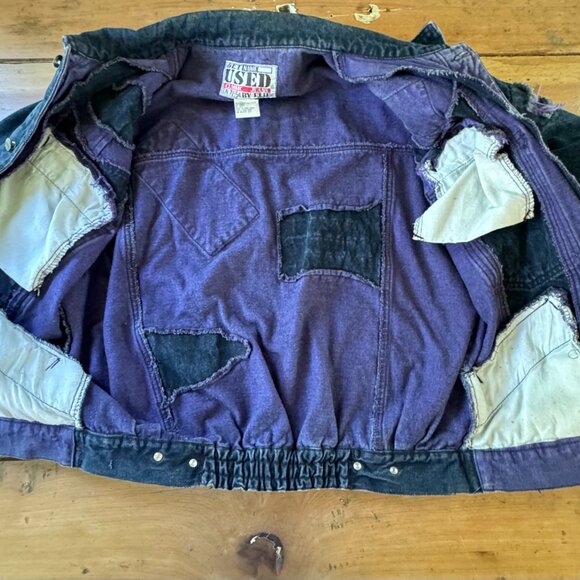 Vintage 1980's "Get Used" By Elie Distressed Jacket RN:71554 Sz. Medium - Picture 6 of 9